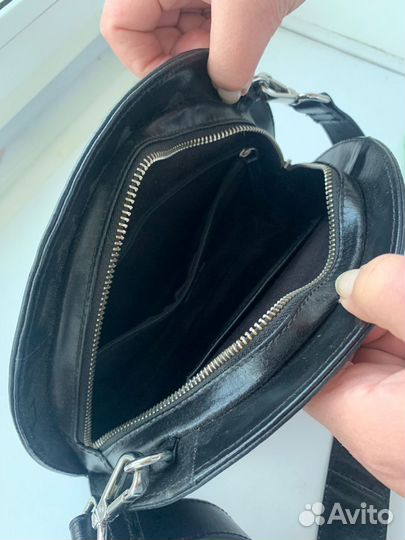 Сумка женская натуральная кожа черная