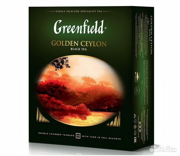 Опт - Чай Greenfield Golden Ceylon Чёрный 100паке