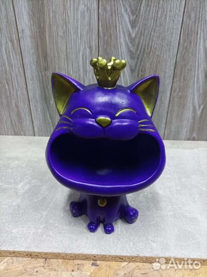 Кашпо, ключница, конфетница кот бегемот бульдог