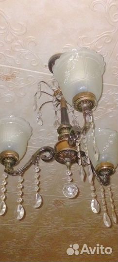 Трёхрожковая люстра 195О-тых годов