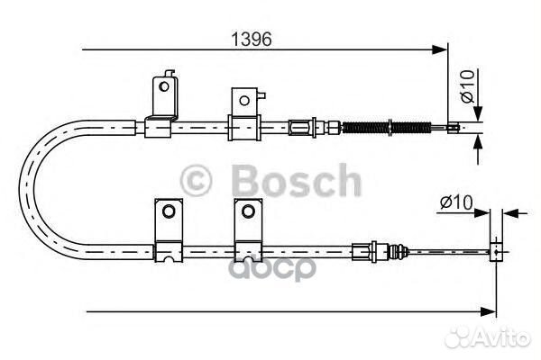 Трос стояночного тормоза 1987482083 Bosch