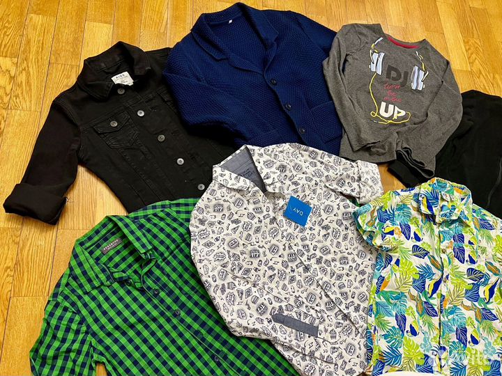 Рубашки и ветровки для мальчика 9 лет