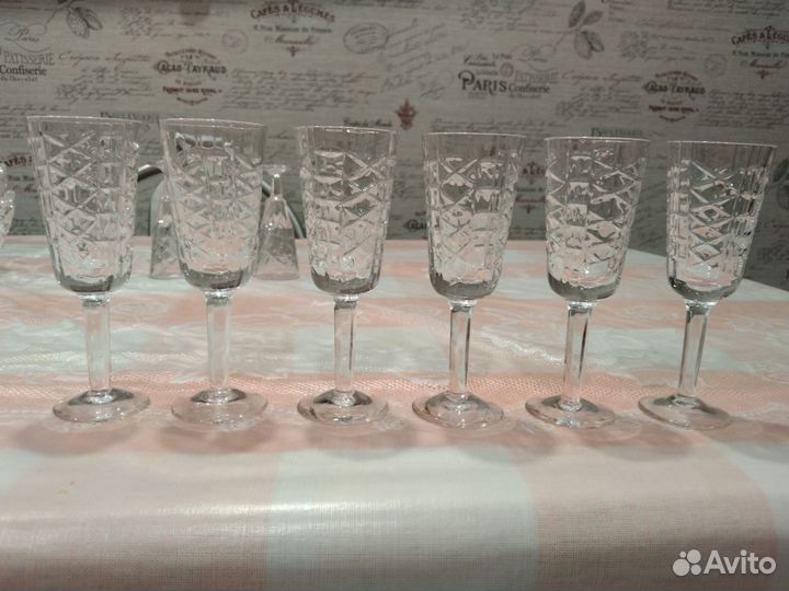 Хрустальные рюмки на ножке СССР