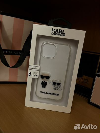 Чехол на iPhone 13 mini прозрачный Karl Lagerfeld