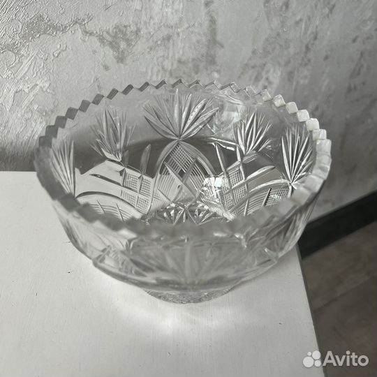 Салатник хрустальный