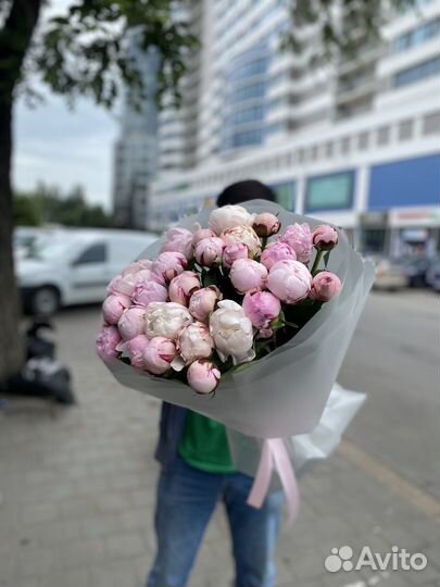 Пионы. Букет пионов, доставка цветов