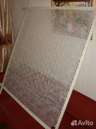 Пуховый платок паутинка белый из Оренбурга