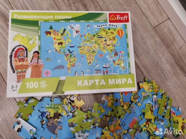 Пазл trefl 100 деталей