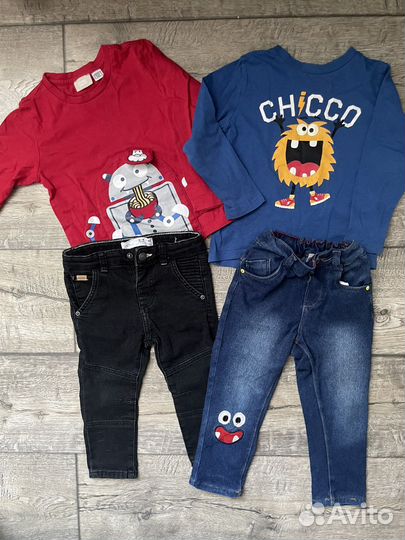 Вещи фирменные пакетом на мальчика 86-92