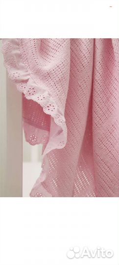 Плед детский вязаный тонкий