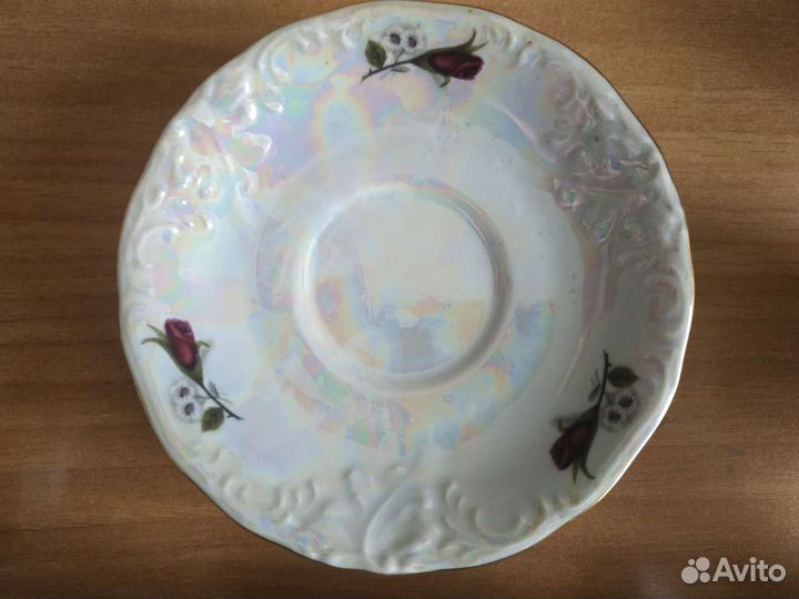 Часть чайного сервиза Роза Walbrzych Польша 1987 г