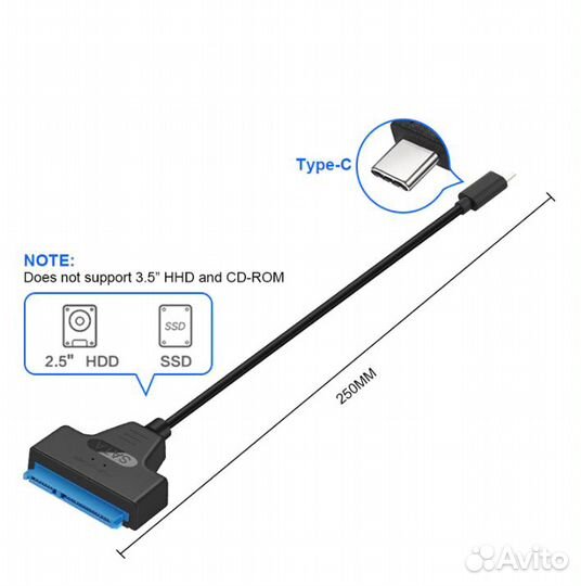Переходник USB 3.0 с USB C на SATA Kodak