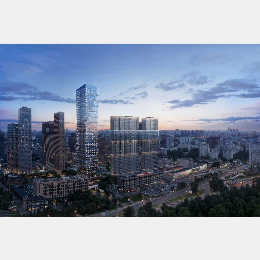 2-к. квартира, 60,8 м², 20/51 эт.