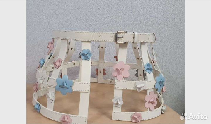 Шикарный пояс-баска кожа