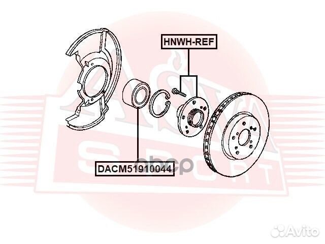 Ступица передняя hnwh-REF asva