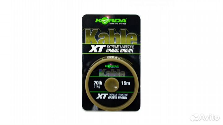 Лидкор Kable XT Extreme Leadcore 15м 70lb Brown
