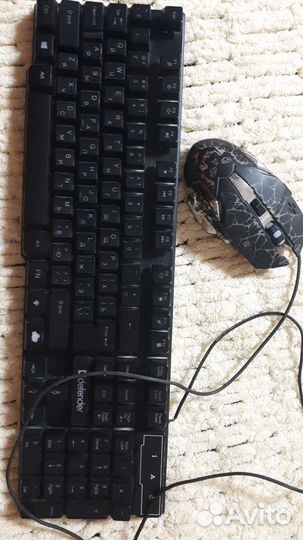 Клавиатура и мышка с подсветкой