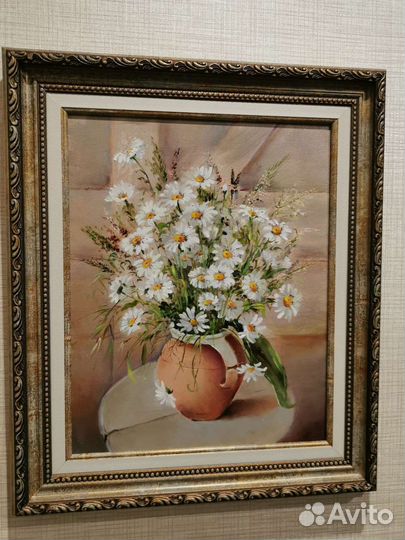 Картина маслом на холсте Цветы