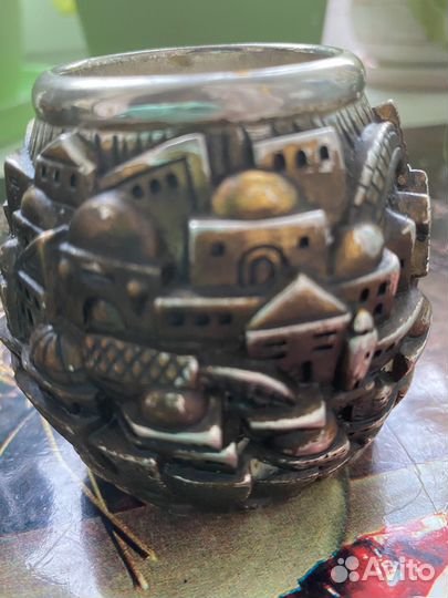 Подсвечник H.Karshi серебро 925 Иерусалим Редкость