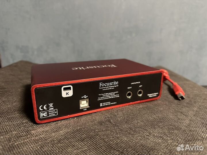 Звуковая карта focusrite scarlett 2i2 2nd gen