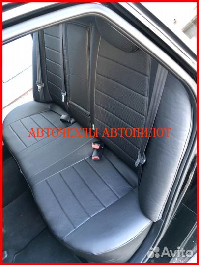 Чехлы Автопилот Hyundai Elantra 5 из экокожи чёрны