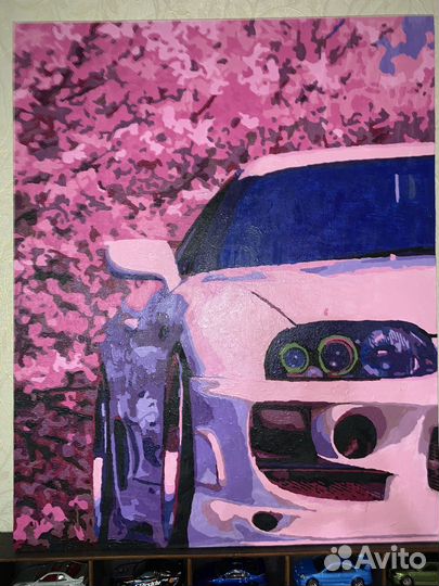 Картина по номерам раскрашенная