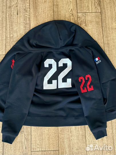 Balenciaga x polo ralph lauren зип худи синия