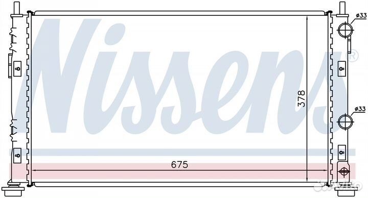 Радиатор охлаждения двс chrysler sebring (2001) 2