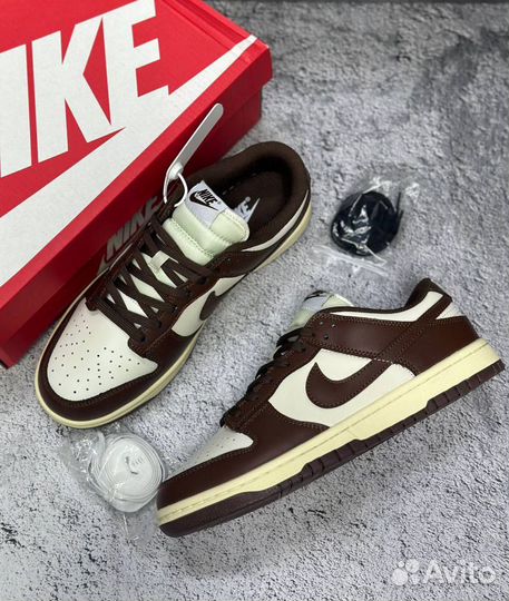 Кроссовки унисекс Nike Dunk Low Cacao фирменные