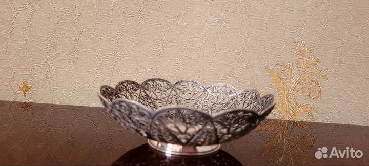 Ваза- конфетница (СССР). Скань