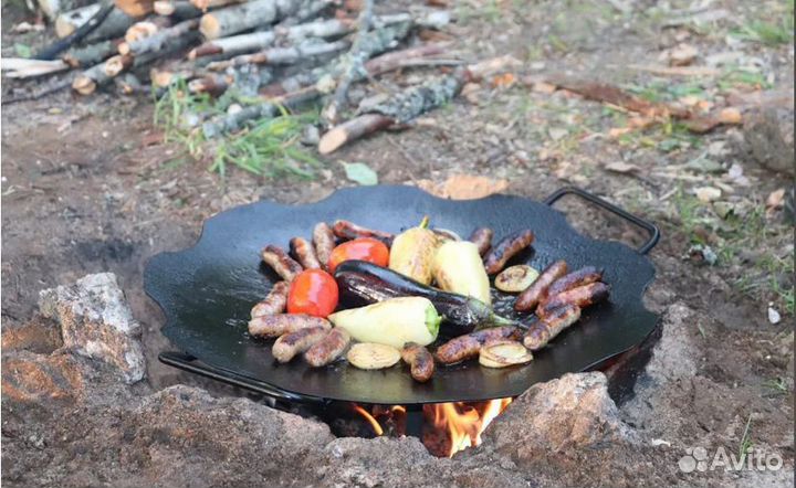 Саджи из диска борона на ножках и с ручками