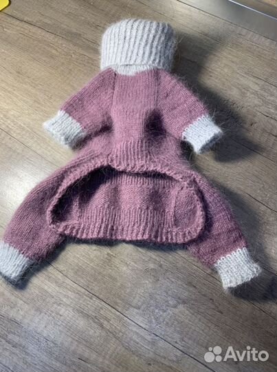 Комбинезон теплый шерстяной для мини собак