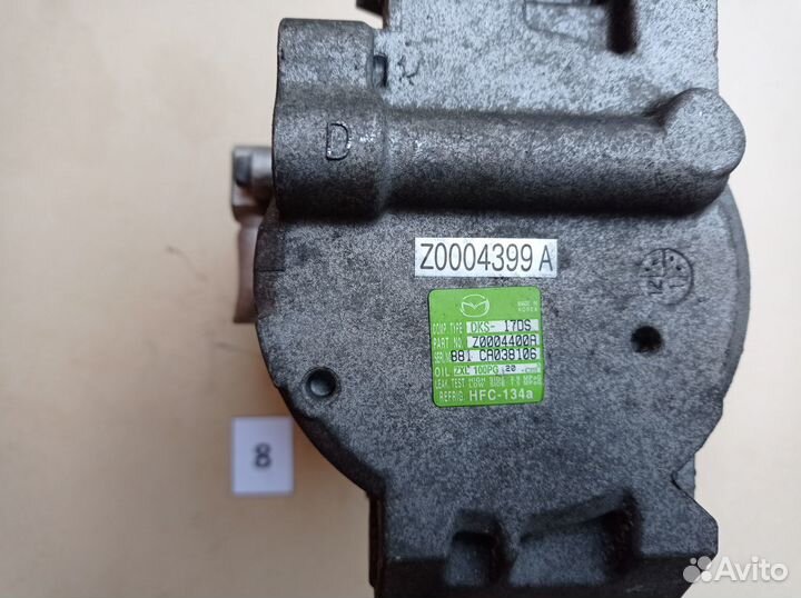 Компрессор кондиционера Mazda 6 GH Мазда 2.0 л LF