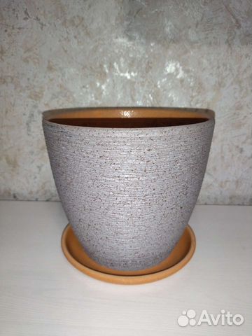 Керамические горшки с поддонами IKEA