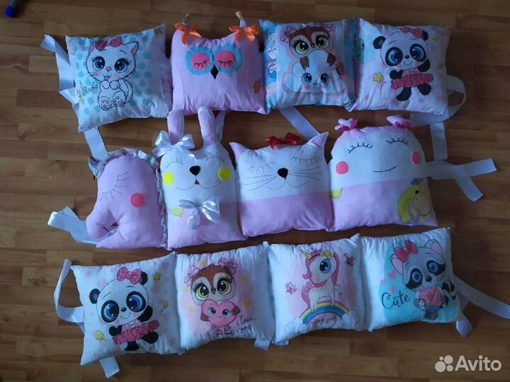 Бортики в кроватку новые