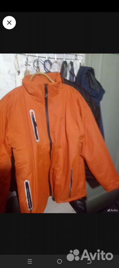 Куртка мужская теплая с капюшоном 48 размер