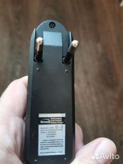 Зарядка для пальчикового аккумулятора батарейки