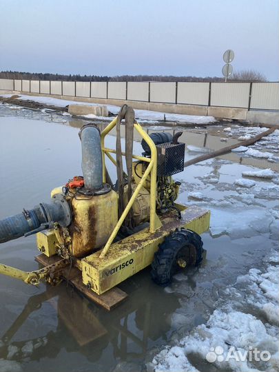 Осушение пруда. Откачка воды