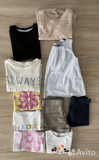 Пакет одежды для девочки на лето 104-110