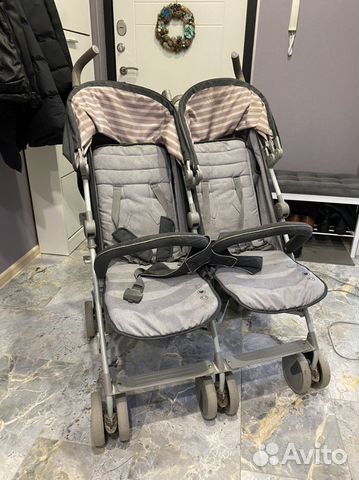 Коляска для двойни, погодок