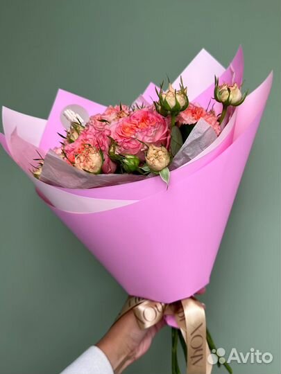 Букет пионовидных роз.Доставка Калининград