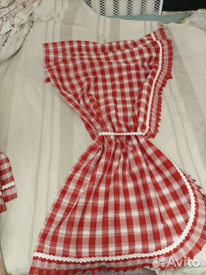 Комплект штор для кухни + скатерть