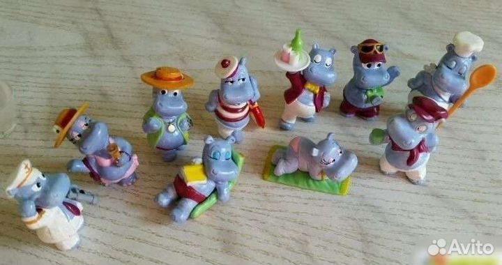 Бегемотики из киндер сюрприз 1992год