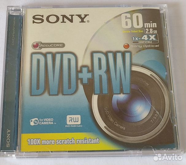 Mini DVD+RW sony 60 min, 2,8 Gb