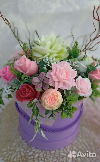 Букет цветов из мыла