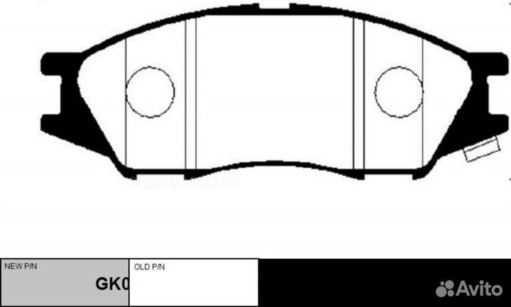 CTR GK0978 / ckss-4 Колодки тормозные дисковые перед