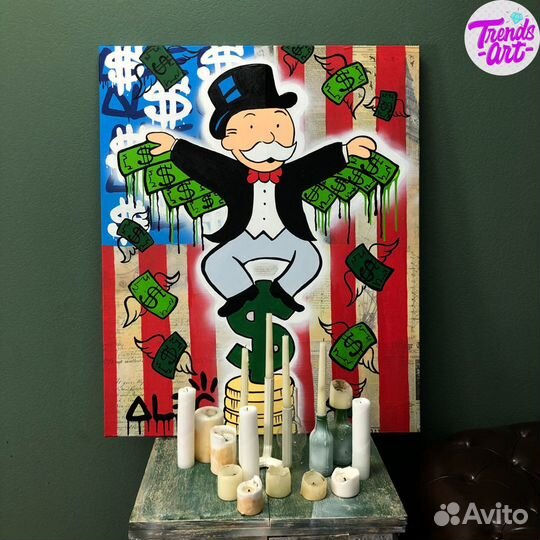 Яркие картины Микки Мини Маус поп стрит арт купить