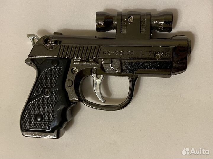 Зажигалка пистолет с лазерной указкой Lignose