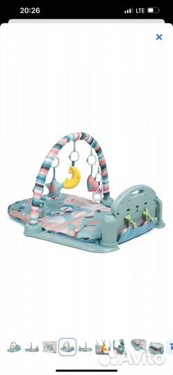 Развивающий коврик BabyGo с пианино