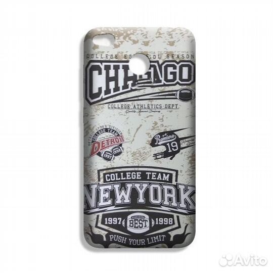 Чехол-бампер c принтом для Xiaomi Redmi 4X (Colleg